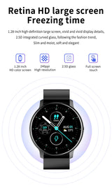 Noxwear - LIGE Smart Watch Women Men Full Touch Screen Bluetooth Call Smartwatch Waterproof Sports Fitness Tracker Watches for Android iOS