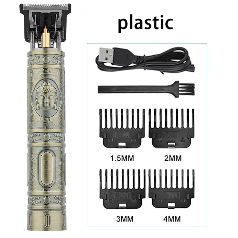 Noxwear - T9 LCD Electric Hairdresser Oil Shaving Head Electric Pusher Carving