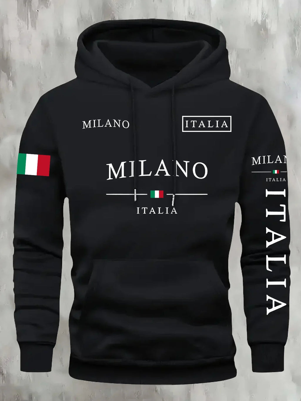 Noxwear - ITALIA MILANO Men Women Hoodie Outdoor Street Casual Sports Vacation Trend Spring Autumn Winter Couple Sweatshirt Top Clothing