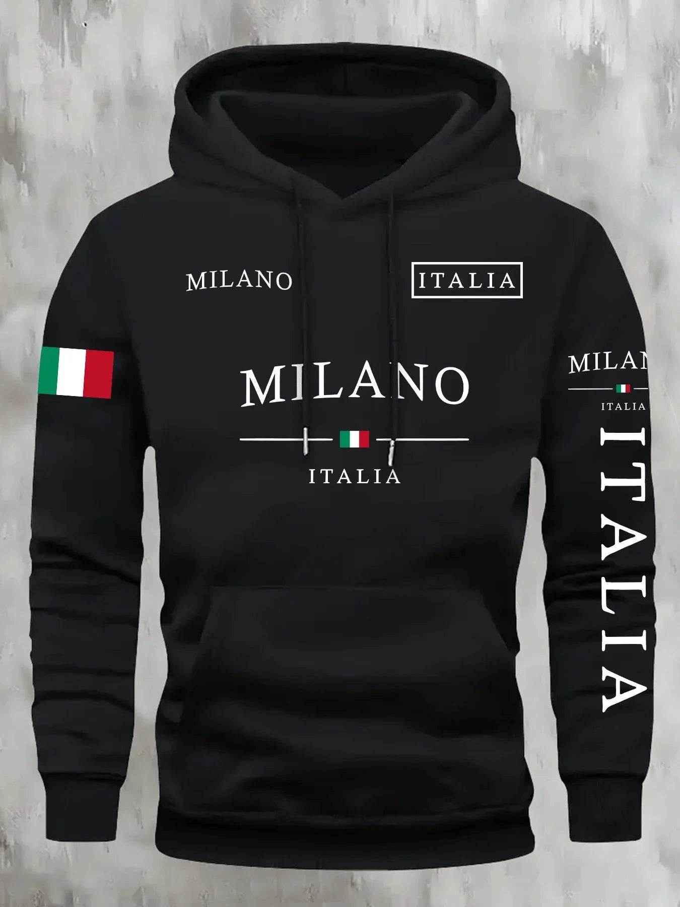 Noxwear - ITALIA MILANO Men Women Hoodie Outdoor Street Casual Sports Vacation Trend Spring Autumn Winter Couple Sweatshirt Top Clothing
