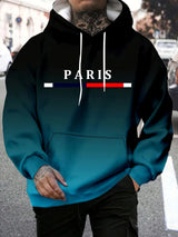 Noxwear - The new men's hooded sweatshirt for the autumn of 2025 is casual and fashionable The 3D letter print is soft and comfortable