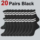 Noxwear - Breathable Striped Casual Socks – 10/20 Pack