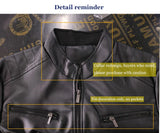 Noxwear - Motorcycle Leather Jackets Man Casual Fashion Motorcycle Coat Slim Fit Lapel PU Jackets Autumn Anti-wind Leather Coat Male