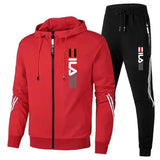 Noxwear-Autumn and Winter Zippered Sweatshirts + Sportswear Pants, Men's Jogging and Fitness Sets, Men's Casual Sportswear Sets