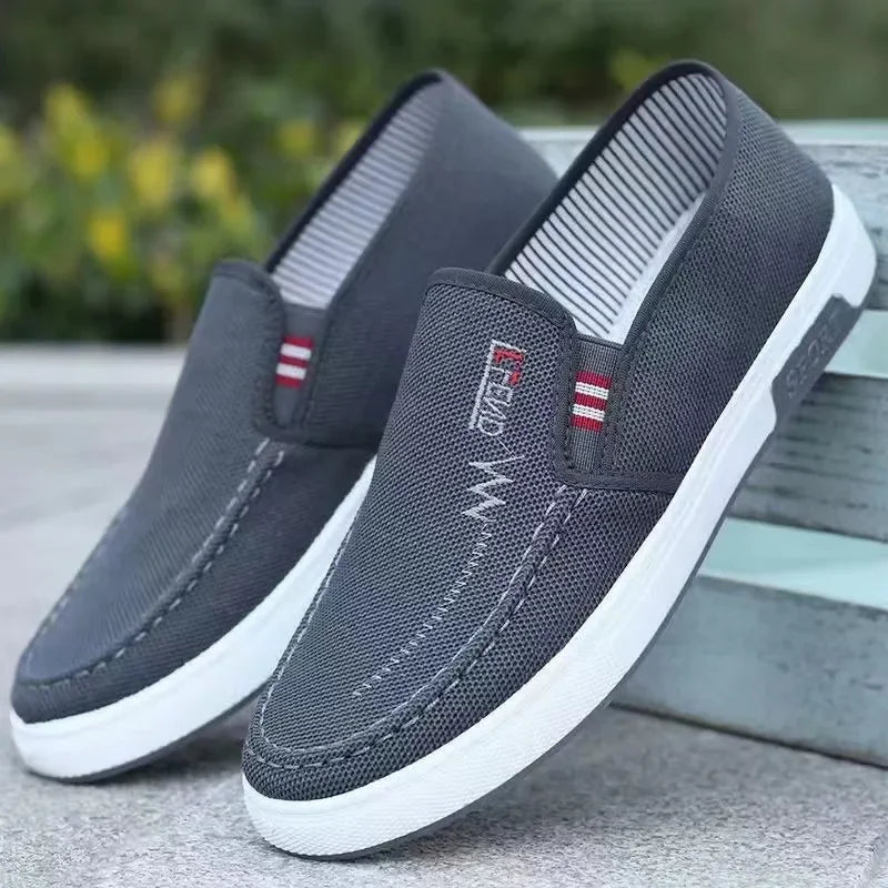 Noxwear - Men Shoes Breathable Canvas Sneakers