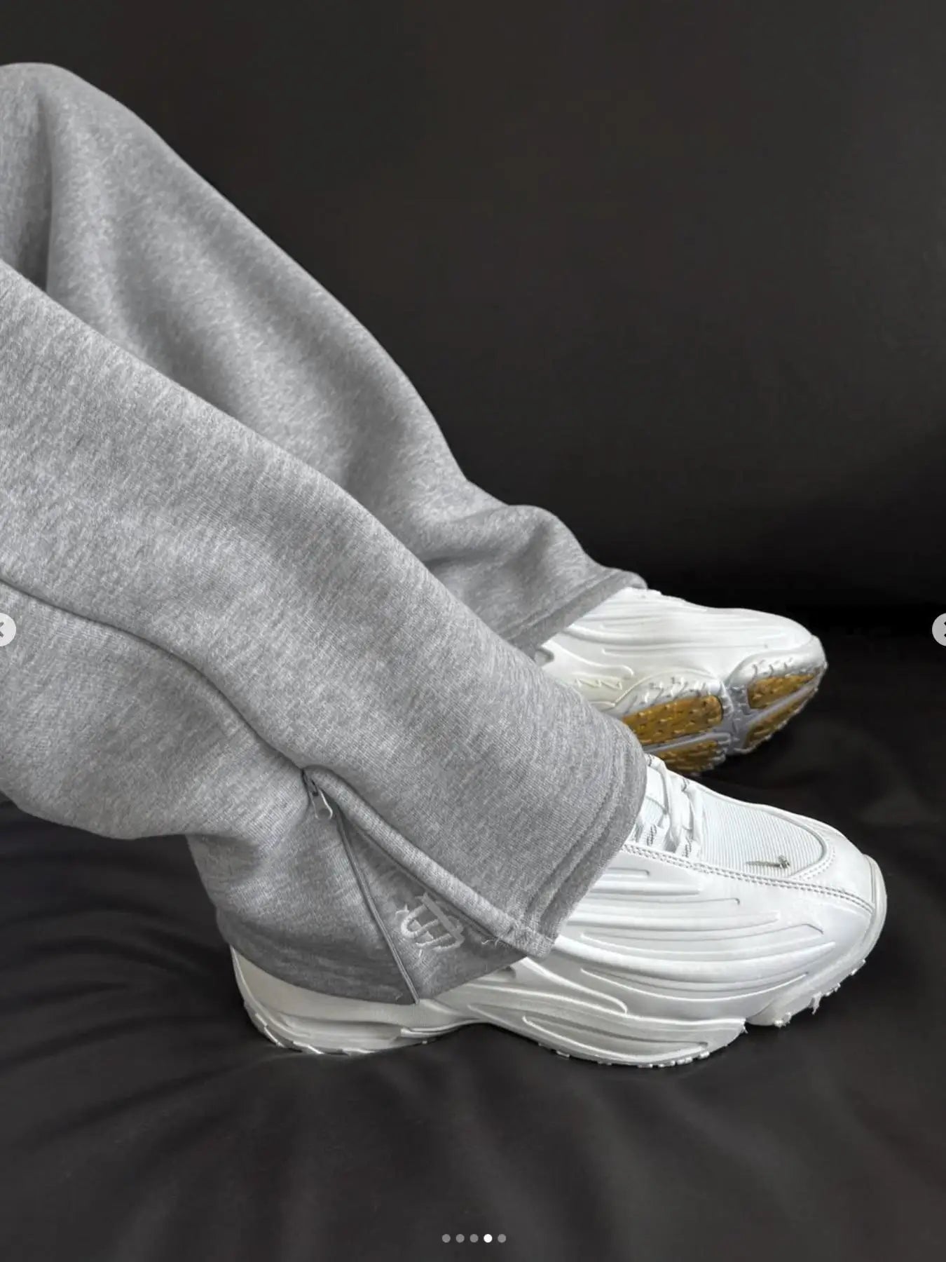 Noxwear - New Y2K Pants Personalized Pant Leg Zipper Embroidery Hip Hop Casual Joggers Men Pants Retro Straight Pants Tracksuit Streetwear