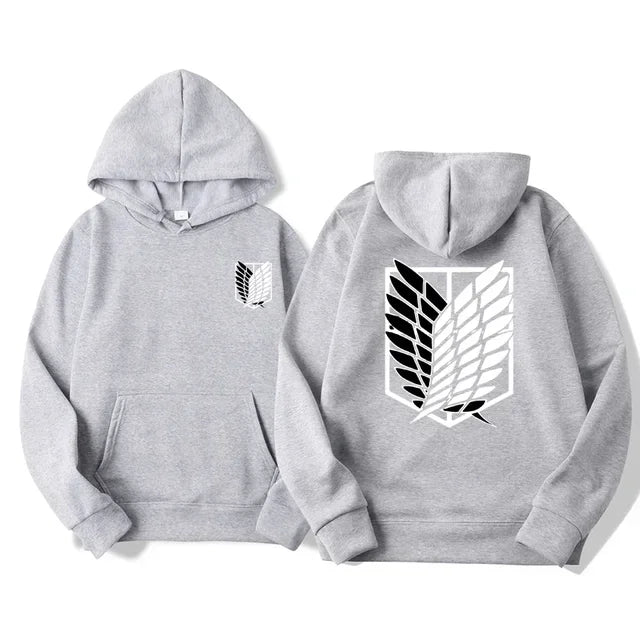 Noxwear-Japan Anime Attack on Titan Men Hoodies Spring Autumn Hip Hop Casual Pullover Top Hoodie Fashion Sweatshirts Jogging Sportswear