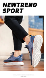 Noxwear - New Shoes for Men Leather Casual Shoes Fashion Breathable Brogues Sport Shoes Street Cool Chunky Sneakers
