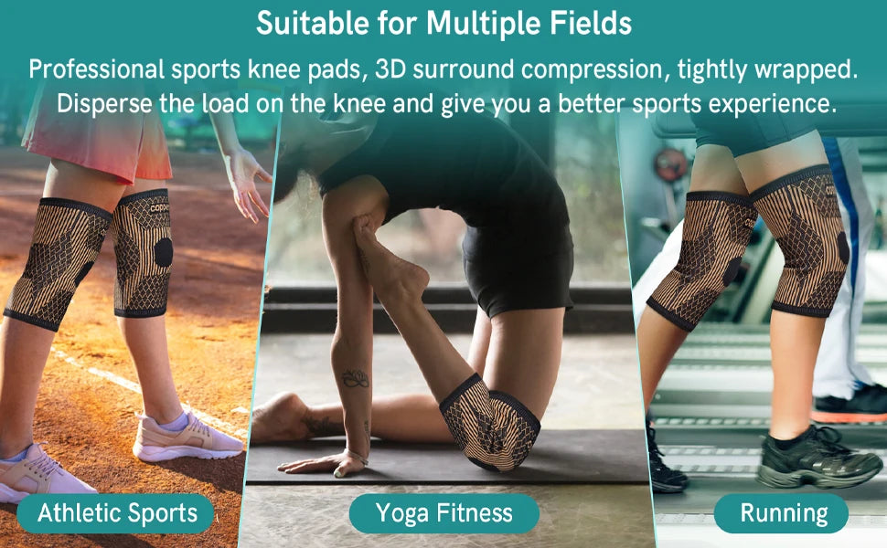 Noxwear - Copper Knee Brace for Arthritis Pain & Support-Copper Knee Sleeve for knee pain Compression sleeve for Sports,Knee Pain Relief