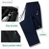Noxwear - Autumn Pants Men Fitness Sportswear Tracksuit Elastic Waist Sweatpants Cotton Trousers Loose Gyms Jogger Track Pants Mens M- 8XL