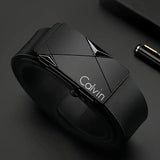 Noxwear - Stylish Men's PU Leather Belt - Fashion Belts for Daily Life, Leisure, Party, Festival, Work, and Business Automatic Buckle