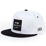 Noxwear-Unisex Brooklyn Print Label Embroidery Hip-hop Hats Outdoor Adjustable Casual Baseball Caps Sunscreen Hat