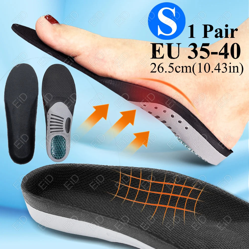 Noxwear - Premium Orthotic Gel Insoles Orthopedic Flat Foot Health Sole Pad For Shoes Insert Arch Support Pad For Plantar fasciitis Unisex