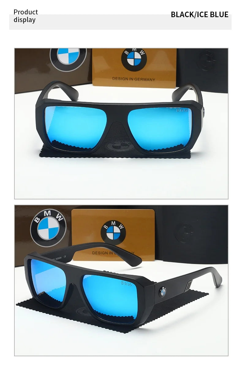 Noxwear - BWM Luxury Polarized Sunglasses Men UV Anti-Glare Driving Cycling Fishing Outdoor Beach Hiking Sunglasses Mirror Color Film
