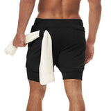 Noxwear - Camo Running Shorts Men Gym Sports Shorts 2 In 1 Quick Dry Workout Training Gym Fitness Jogging Short Pants Summer Men Shorts