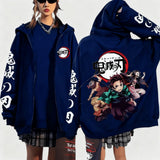 Noxwear - Devil Killer Anime Zipper Hoodie Men's and Women's Sportswear Street Wear Autumn and Winter Fashion