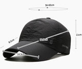 Noxwear-Original Design Running Cap Thin Quick Drying Breathable Duck Tongue Outdoor Men's Sun Summer Fishing Avisor Baseball Cap