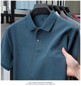Noxwear - Men's 100% Cotton Polo Shirt - Summer Casual Breathable Tee,19 Colors,Ideal for Golf and Sports,Business Casual,Silk-Like Finish