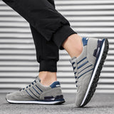 Noxwear - Artificial Leather Men Causal Shoes Male Spring Men Casual Light Shoes Sneakers Lac-up Flats Breathable Outdoors Sapato