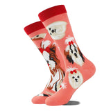 Noxwear - Cotton Happy Funny Socks Men Alien Planet Shark Crazy Design Sokken Unisex Novelty Dinosaur Crew Skateboard Calcetines Hombre