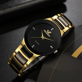 Noxwear - hot sale black dial steel quartz men business watch