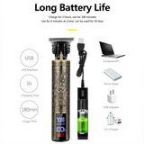 Noxwear - T9 Professional Hair Clipper/Accessories for Men | USB Fast Charging | Beard/Body/Hair Trimmer | Precision Electric Shaver