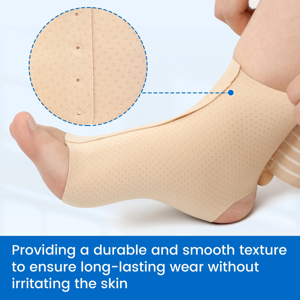 Noxwear - VELPEAU Ankle Compression Sleeve for Achilles Tendinitis and Plantar Fasciitis, Adjustable Ankle Support Universal for Both Feet