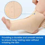 Noxwear - VELPEAU Ankle Compression Sleeve for Achilles Tendinitis and Plantar Fasciitis, Adjustable Ankle Support Universal for Both Feet