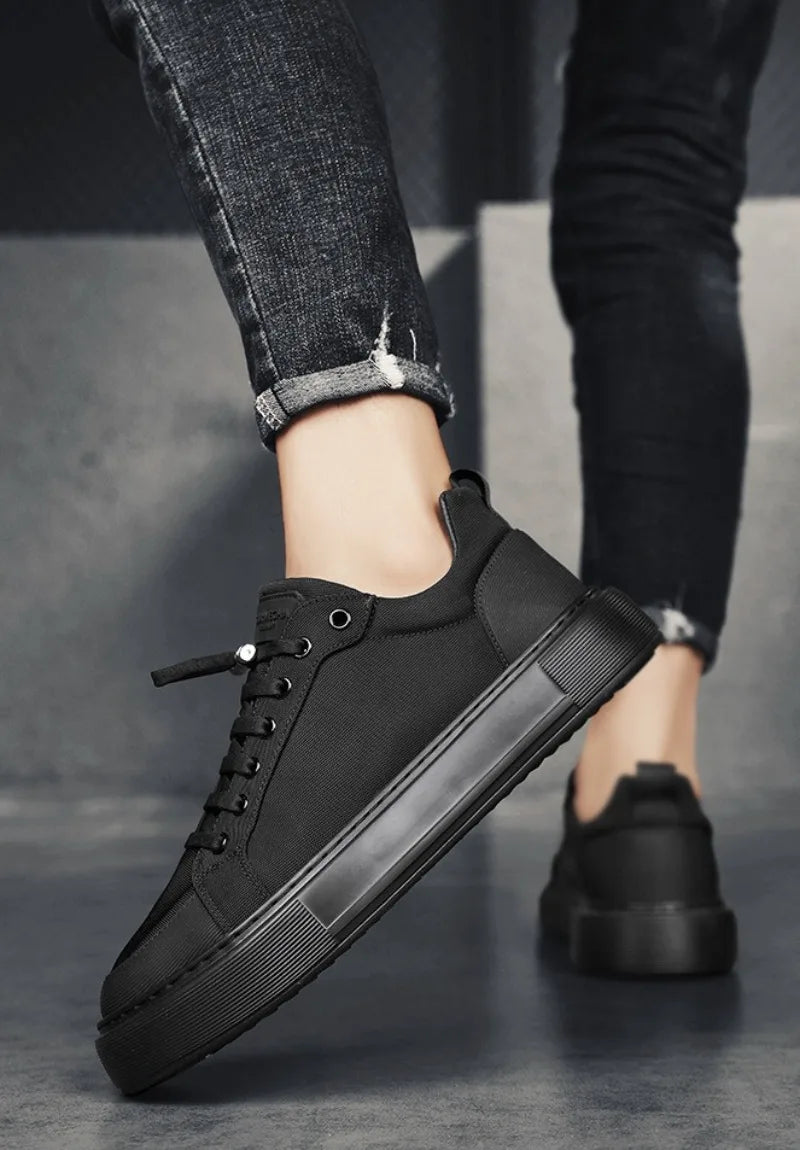 Noxwear - Mens Canvas Shoes 2025 Summer New Comfortable Breathable Casual Board Shoes Platform Heightening Sneakers Men zapatillas hombre