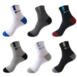 Noxwear - 10/5/3pairs Breathable Con Sports Stockings Men Bamboo Fiber Autumn and Winter Men Socks Sweat Absorption Deodorant.
