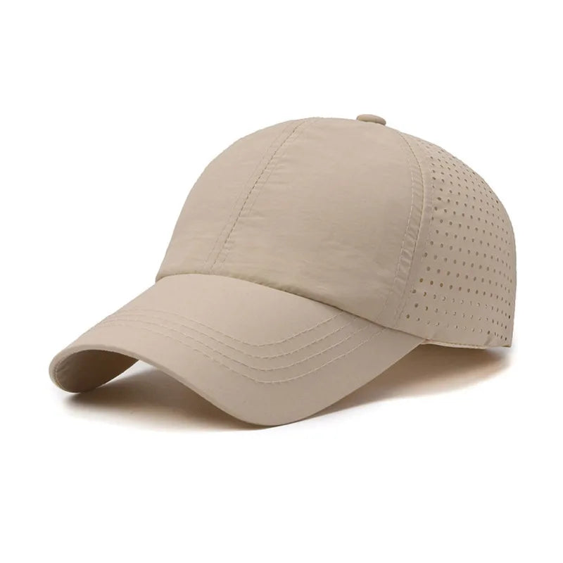 Noxwear-Dry Quickly Sun Cap Woman Outdoors Casual Sport Hat Men Big Size Baseball Cap 60-65cm Adjustable Sun Visor Cap Peaked Cap