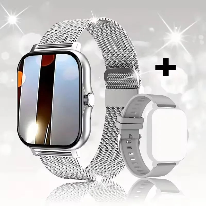 Noxwear - New Smart Watch 2.01 Inch HD Display Answer Make Call Message Preview Sport Modes smartwatch DIY Dial Weather Forecast Men Women
