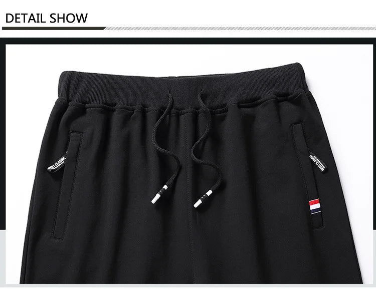 Noxwear - Autumn Pants Men Fitness Sportswear Tracksuit Elastic Waist Sweatpants Cotton Trousers Loose Gyms Jogger Track Pants Mens M- 8XL