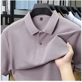 Noxwear - Men's 100% Cotton Polo Shirt - Summer Casual Breathable Tee,19 Colors,Ideal for Golf and Sports,Business Casual,Silk-Like Finish