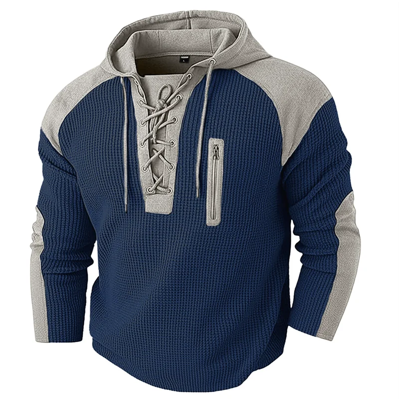 Noxwear - Vintage Patchwork Pullover Hoodie