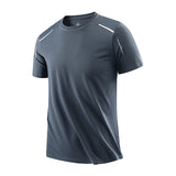 Noxwear - CHRLCK Men's Running Quick Drying T-shirts Breathable Hiking Fishing Tees Soft Elasticity Outdoor Sports Short Shirt Summer