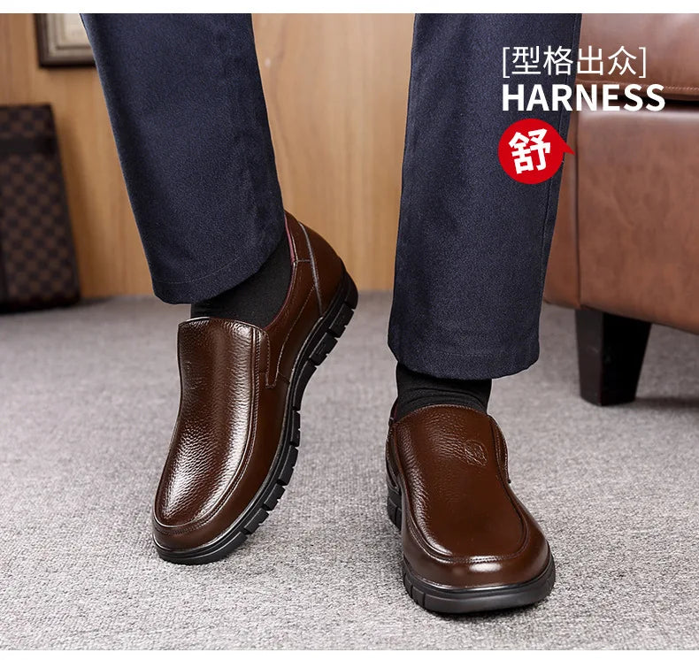 Noxwear - Summer New Men Leather Shoes soft soled