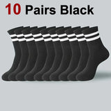 Noxwear - Breathable Striped Casual Socks – 10/20 Pack