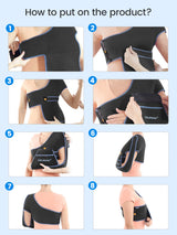 Noxwear - VELPEAU Shoulder Sling Breathable for Rotator Cuff Tear, Arm Fracture and Dislocation, Shoulder Immobilizer for Sleeping