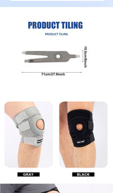 Noxwear - JASONTUTU 1PCS Breathable Four Spring Knee Support Brace Kneepad Adjustable Patella Knee Pads Safety