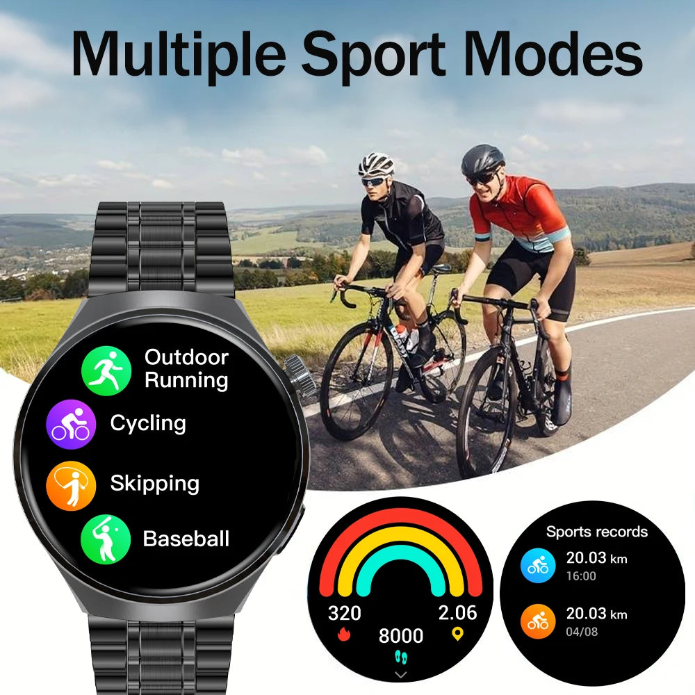Noxwear - SENBONO Men's Smart Watch Heart Rate Blood Oxygen Monitor Bluetooth Call Multiple Sport Modes Voice Assistant Smartwatch for Men