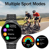 Noxwear - SENBONO Men's Smart Watch Heart Rate Blood Oxygen Monitor Bluetooth Call Multiple Sport Modes Voice Assistant Smartwatch for Men
