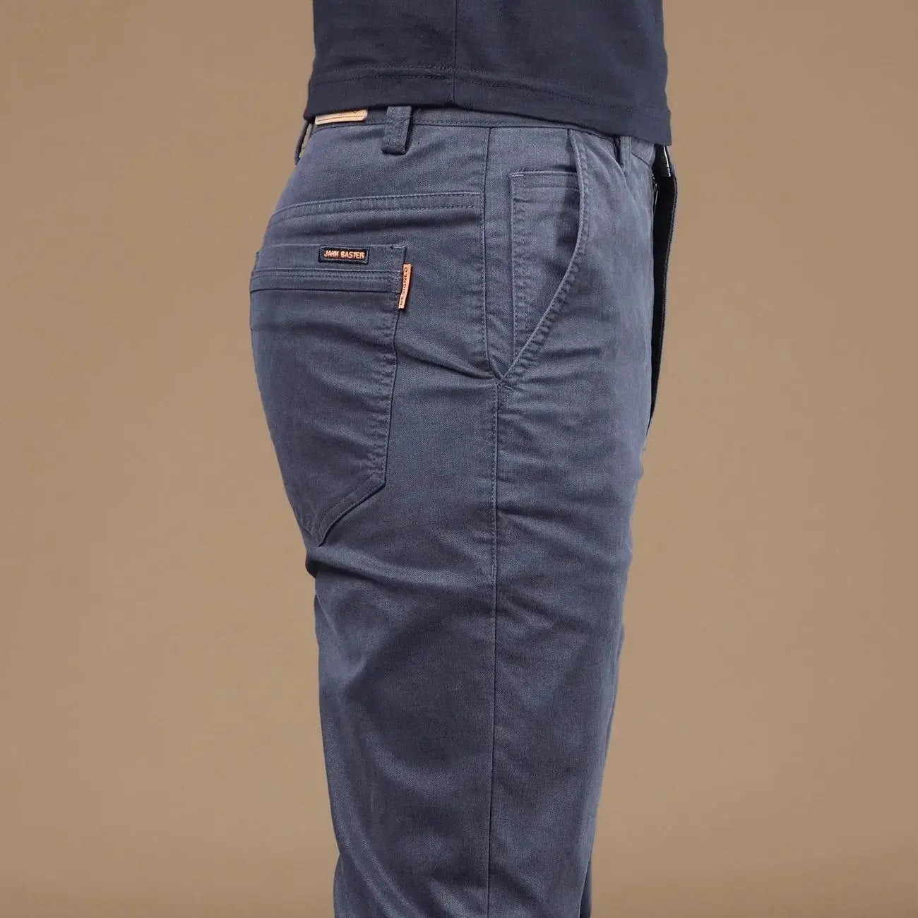 Noxwear - 2025 Summer Thin Cotton Men's Casual Pants Trendy Versatile Elastic Light Business Trousers Work Formal Slim Straight Pants