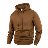 Noxwear - Men's Casual Thicken Hoodies Autumn Winter Long Sleeve Pullover Fashion Loose Solid Color Sweatshirt Spring Warm Outdoor Hoody