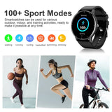 Noxwear - LIGE Smart Watch Women Men Full Touch Screen Bluetooth Call Smartwatch Waterproof Sports Fitness Tracker Watches for Android iOS
