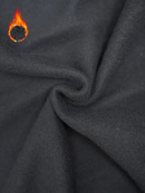Noxwear - Men's Casual Thicken Hoodies Autumn Winter Long Sleeve Pullover Fashion Loose Solid Color Sweatshirt Spring Warm Outdoor Hoody