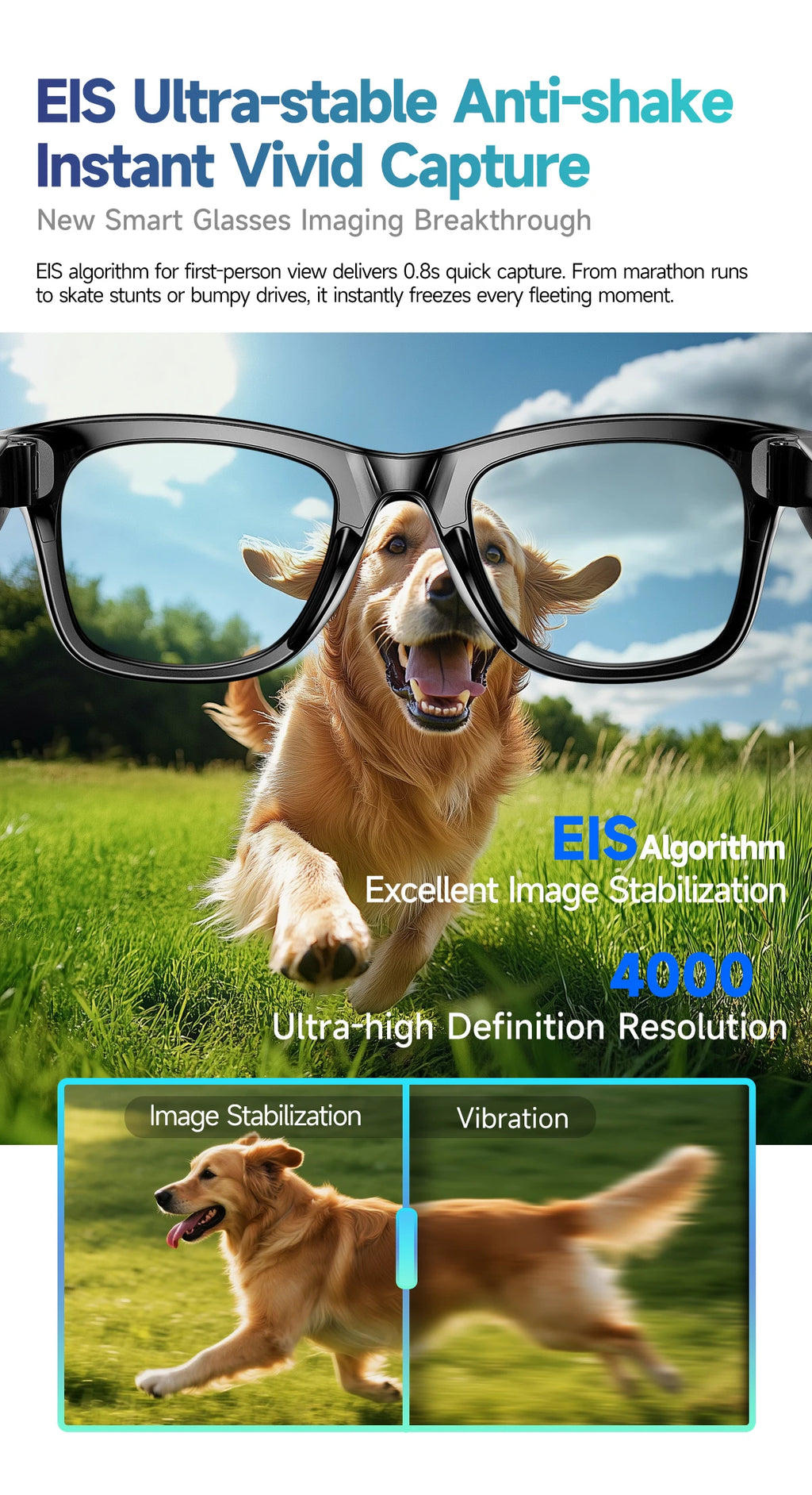 Noxwear - New 800W Camera AI Glasses Men Color-Changing Smart Translation Glasses Photo Video Recording Waterproof Call Smart Sunglasses