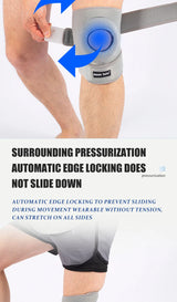 Noxwear - JASONTUTU 1PCS Breathable Four Spring Knee Support Brace Kneepad Adjustable Patella Knee Pads Safety
