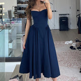 Noxwear Suninheart Spaghetti Strap Summer Party Dresses 2025 New Arrivals Fit and Flare Elegant Midi Dress Red Night Date Dress