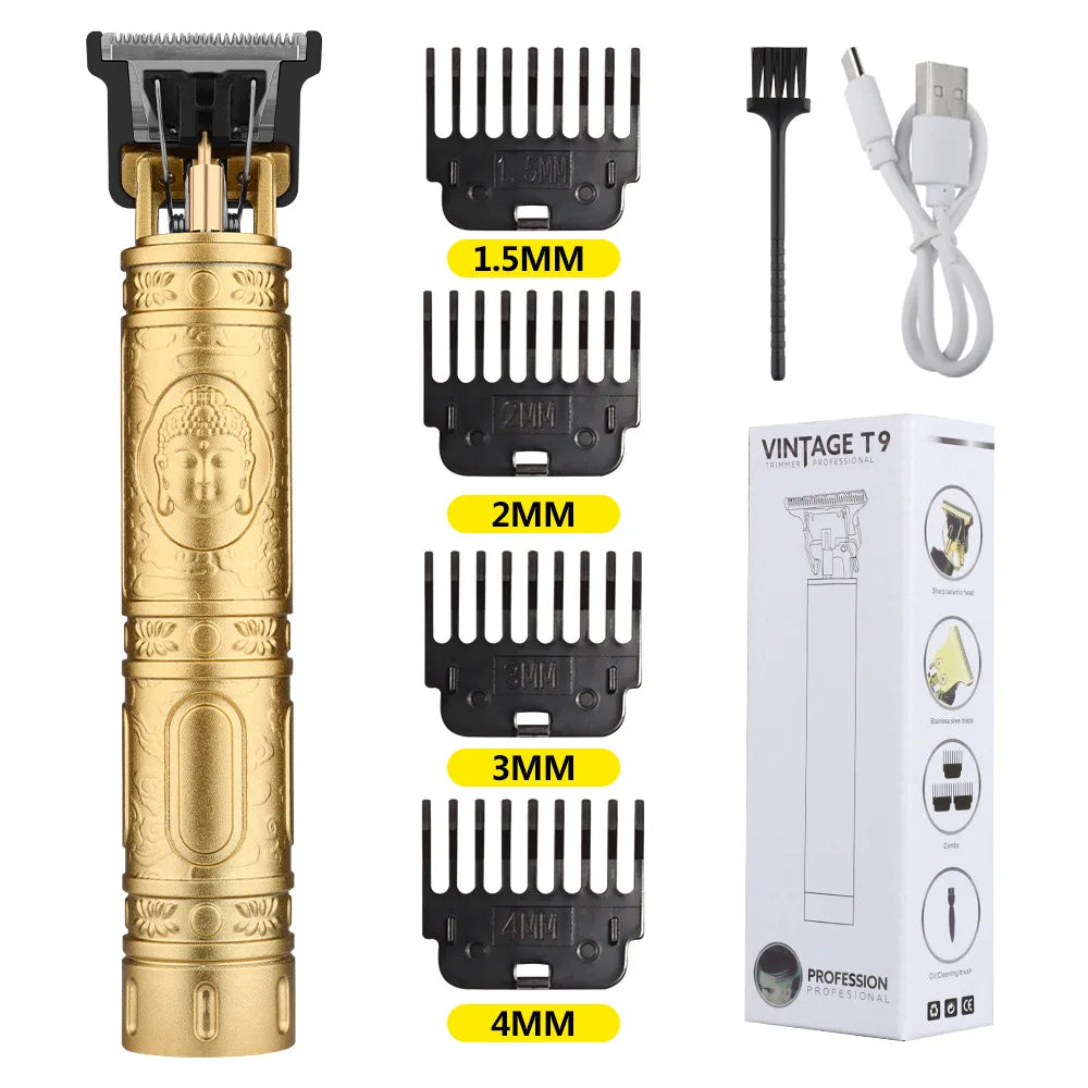 Noxwear - Retro T9 Original Haircutting Machine Set Jackets Trimmer Men's Electric Shaver Male Lence Pro Barber Shaver for Sensitive Areas